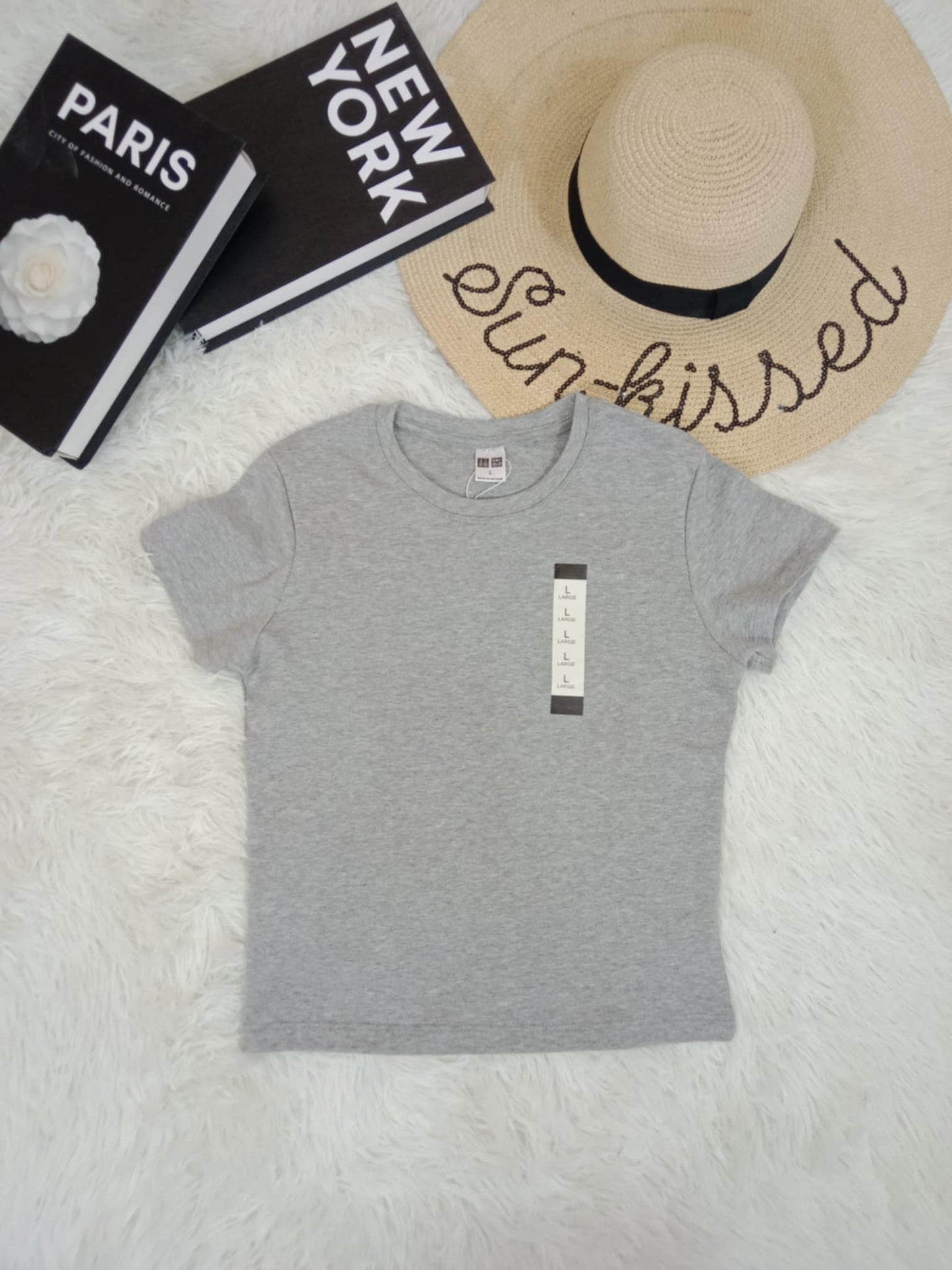 UNIQLO Women's Crew Neck Cotton T-Shirt
