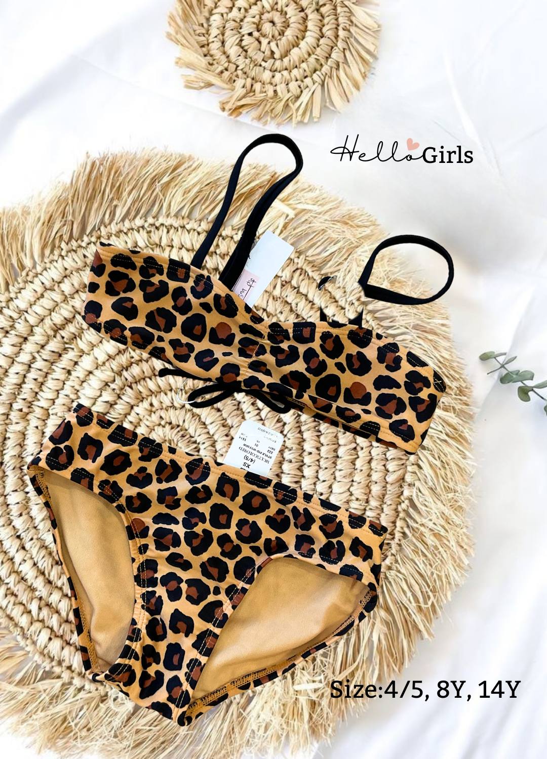 Wild Style Leopard Print Bikini Set for Girls