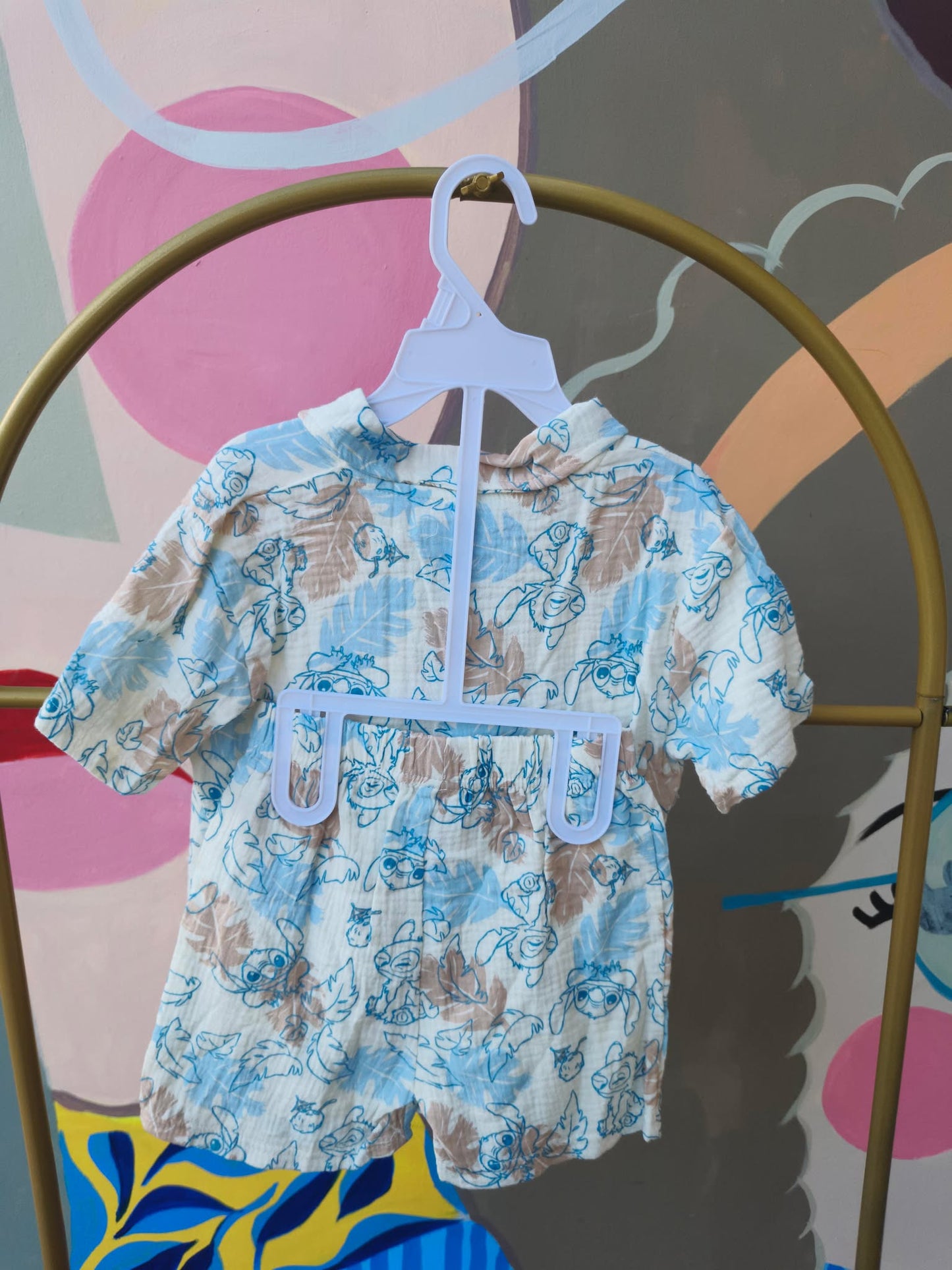 Disney Baby Boy Polo & Shorts Set – Mickey Mouse Print