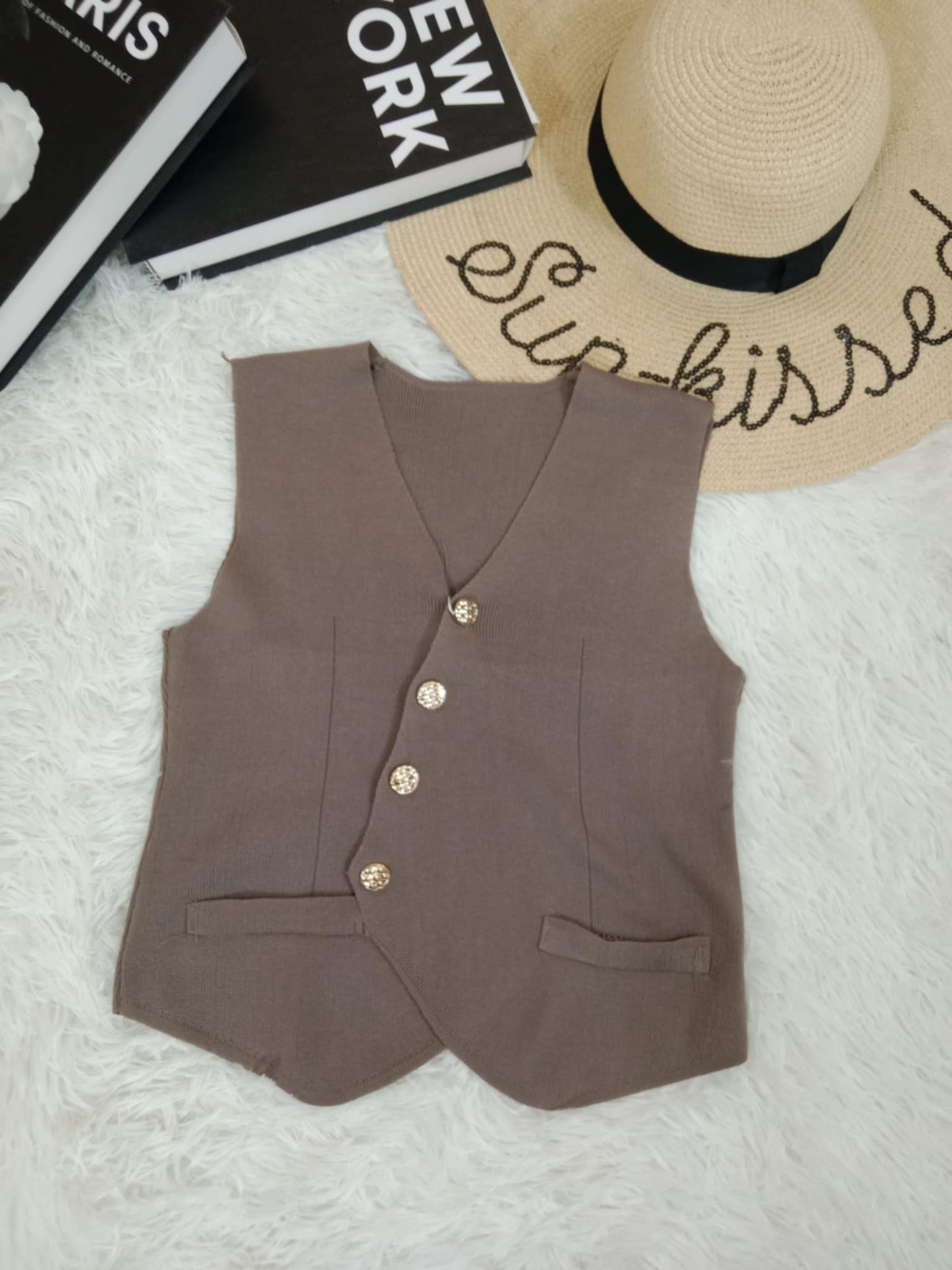 Classic Tailored Button-Up Vest