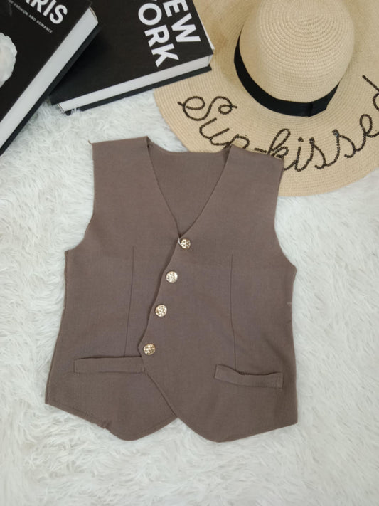 Classic Tailored Button-Up Vest