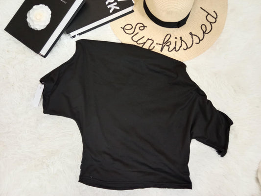 One-Shoulder Loose Fit Top – Asymmetrical Casual Blouse