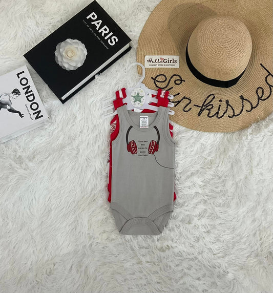 Baby Boy Sleeveless Bodysuit Pack