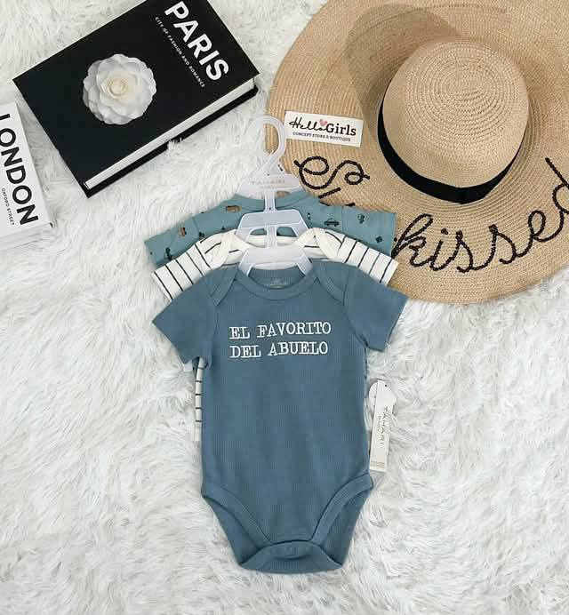 Baby Boy Ribbed Onesie Set