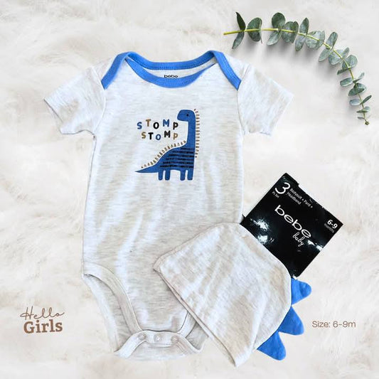 Dino Stomp Baby Bodysuit Set