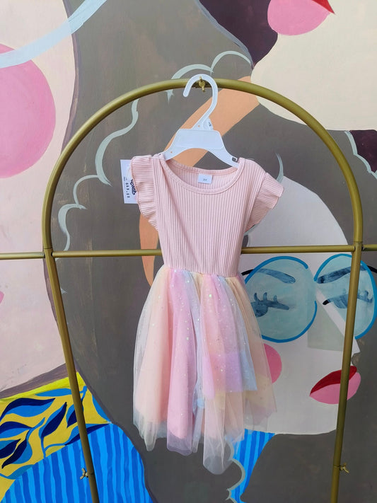 Baby Girl Pastel Rainbow Tulle Dress