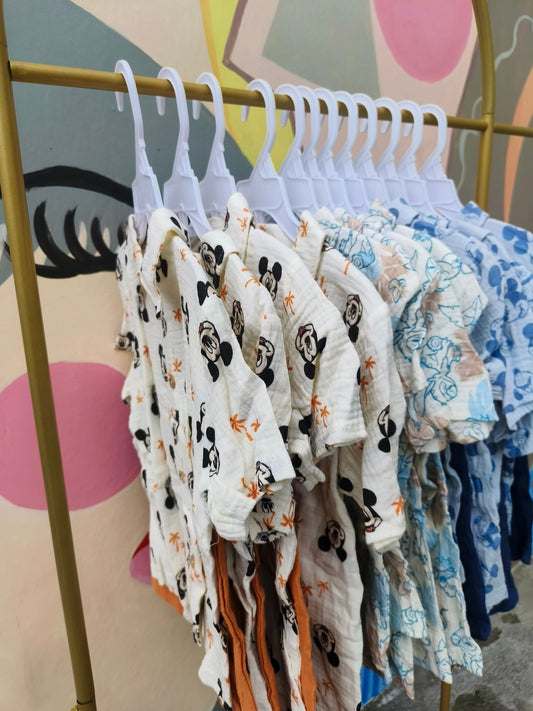 Disney Baby Boy Polo & Shorts Set – Mickey Mouse Print