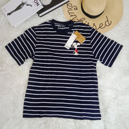 Unisex Mickey Mouse Striped Tee