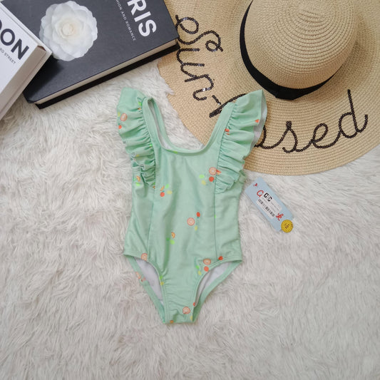 Girls’ Ruffle Sleeve One-Piece Swimsuit