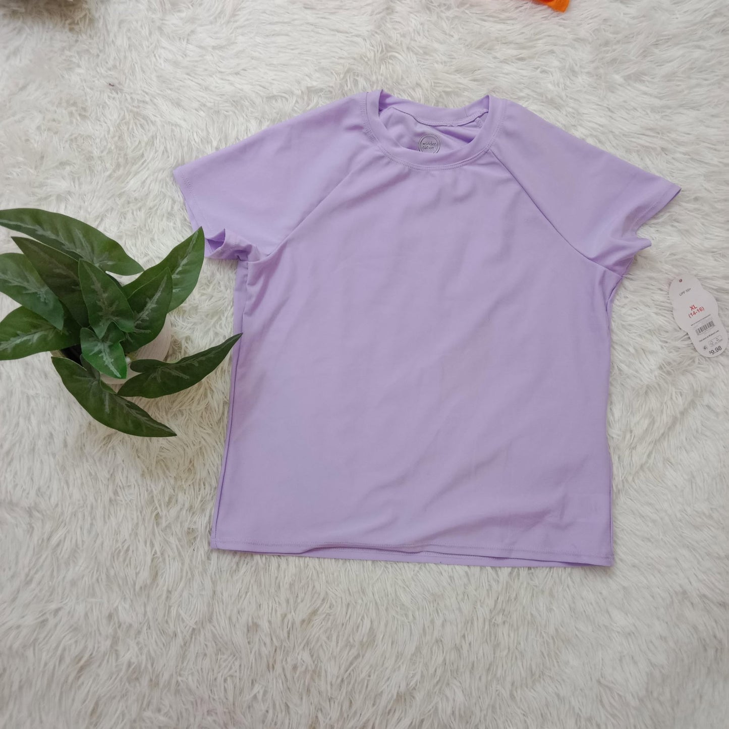 Girls’ Lavender Active Performance T-Shirt