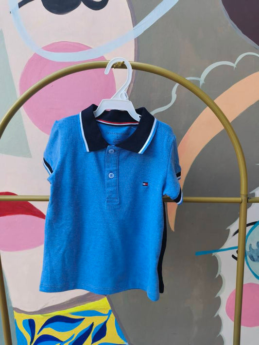 Tommy Hilfiger Boys' Blue Polo Shirt and Shorts Set