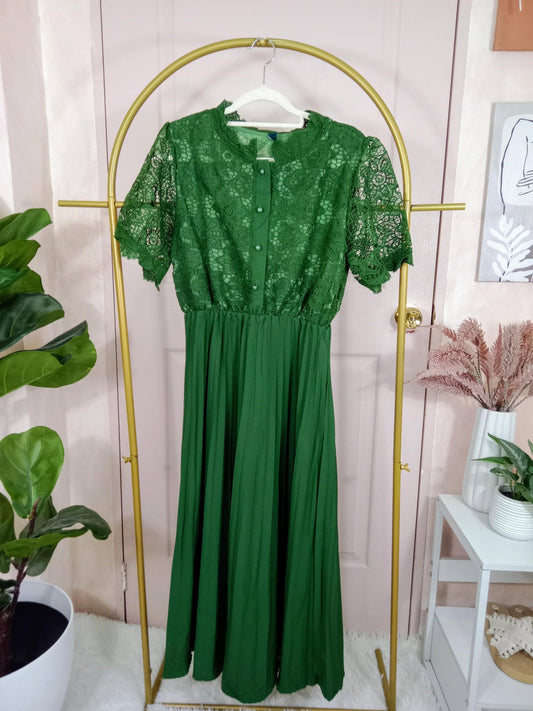 Women's Lace Top Maxi Dress