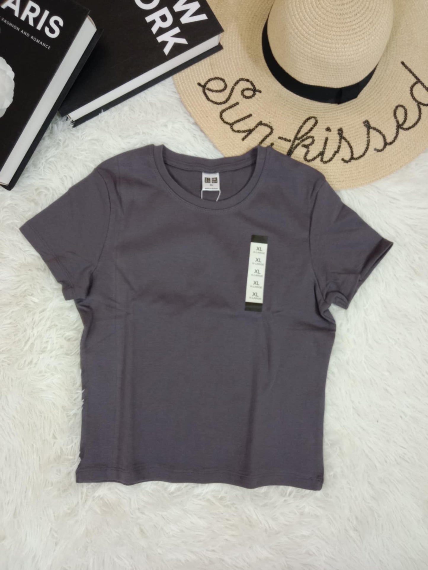 UNIQLO Women's Crew Neck Cotton T-Shirt