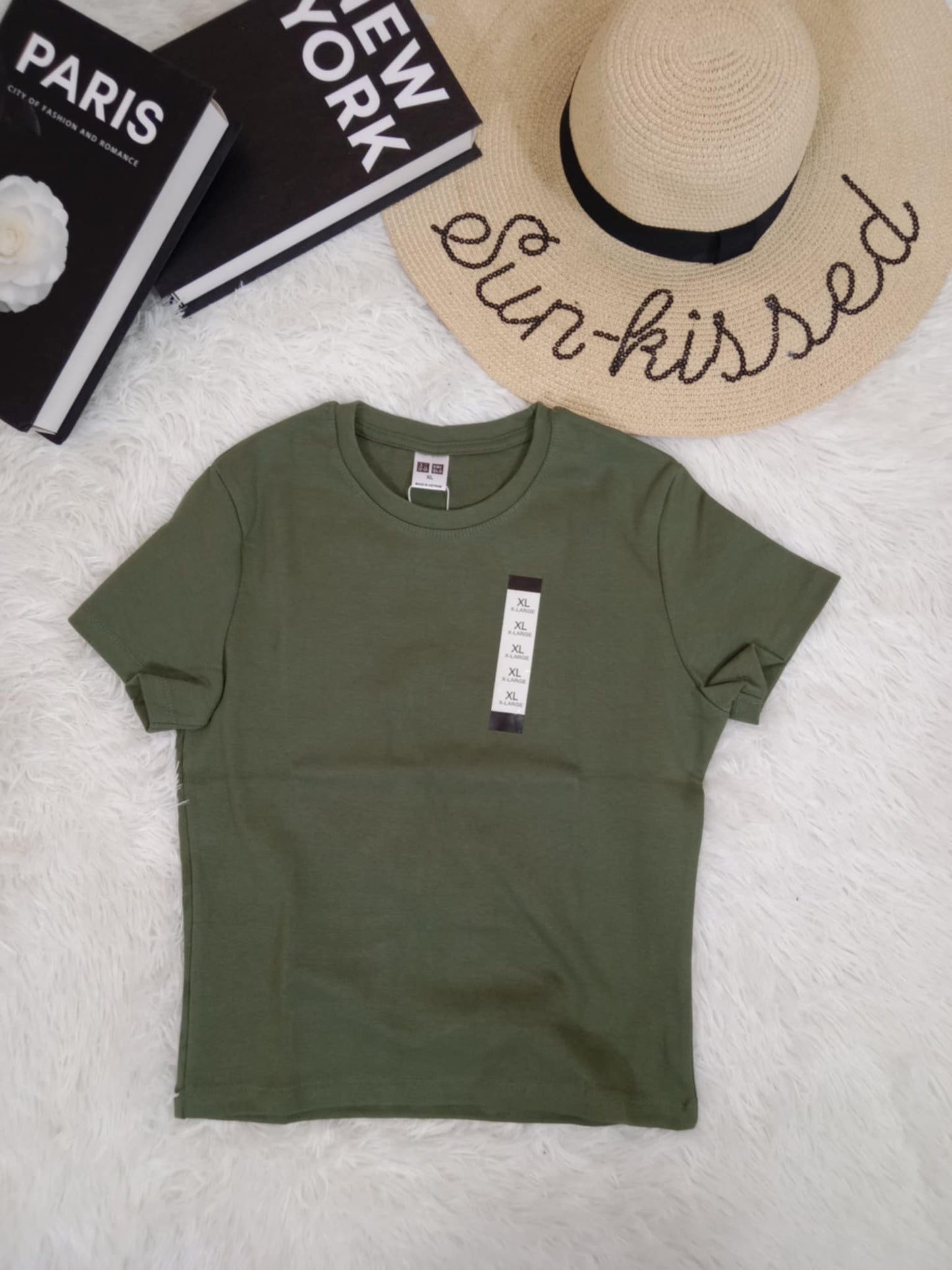 UNIQLO Women's Crew Neck Cotton T-Shirt