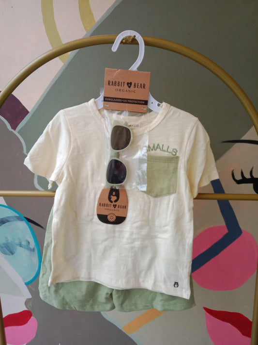 Rabbit & Bear Organic Baby Boy Set