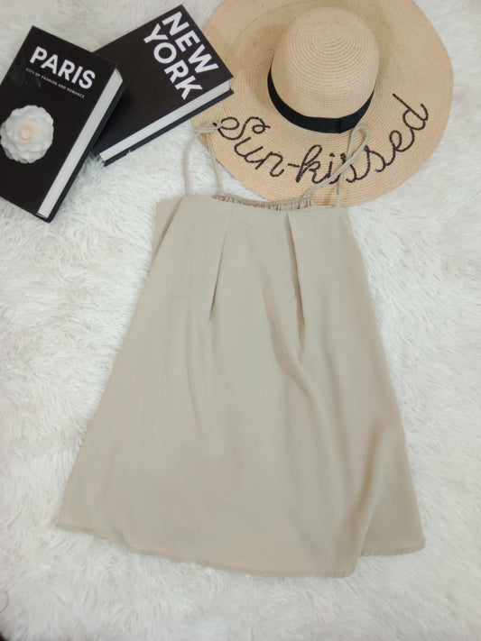Flowy Spaghetti Strap A-Line Dress