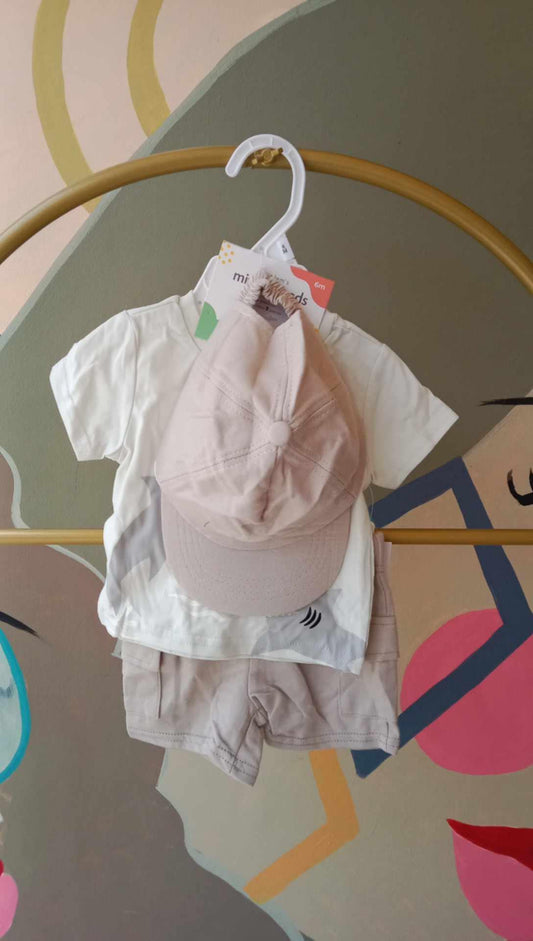 Mimi Threads 3-Piece Baby Boy Summer Set