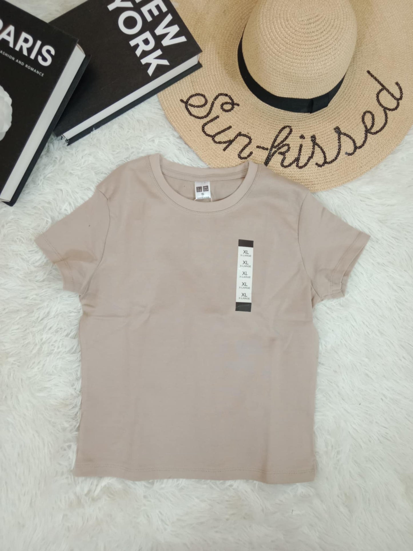 UNIQLO Women's Crew Neck Cotton T-Shirt
