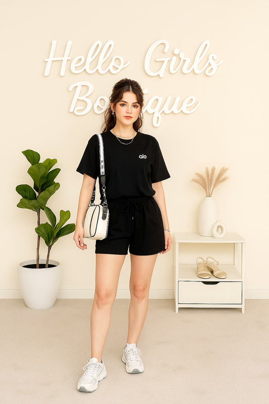 Sporty Chic in Monochrome