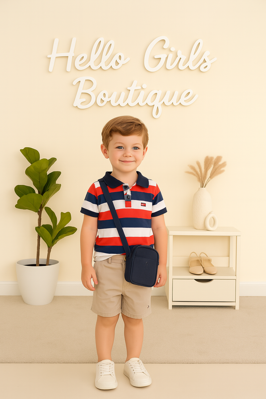 Stripes Polo Set
