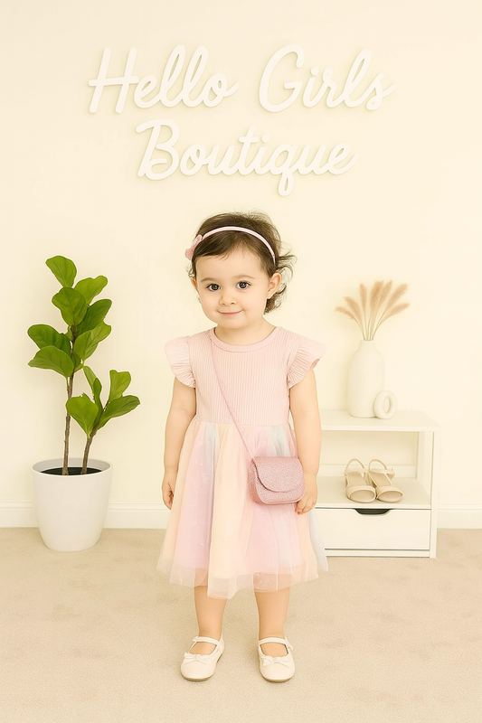 Baby Girl Pastel Rainbow Tulle Dress