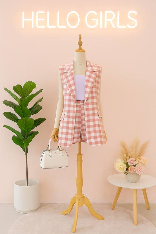 Chic & Sweet Gingham Co-ord Set