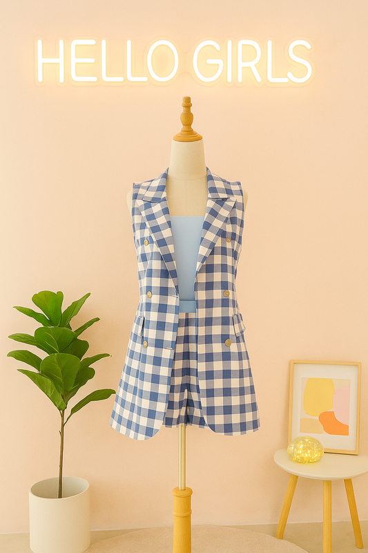 Chic & Sweet Gingham Co-ord Set