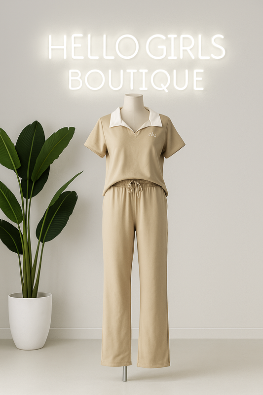 Women's Relaxed Collar Lounge Set