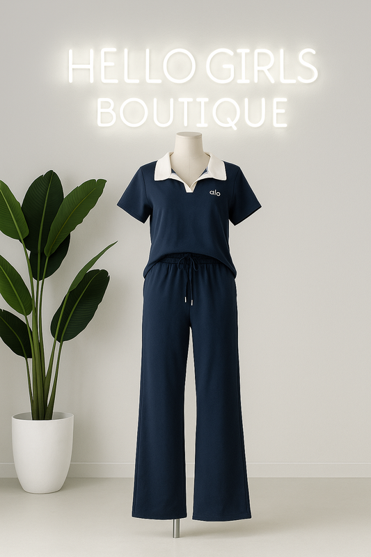 Women's Relaxed Collar Lounge Set