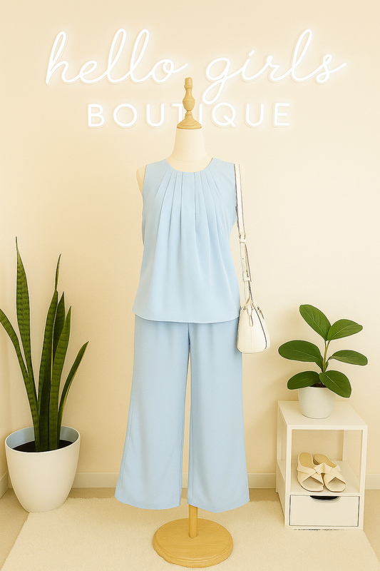 Mint Green Sleeveless Co-ords – Chic Comfort in One Look