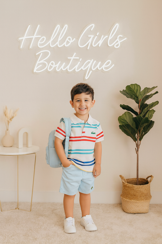 Lacoste Kids Striped Polo Shirt