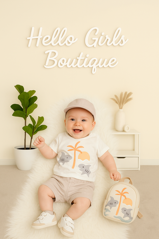 Mimi Threads 3-Piece Baby Boy Summer Set