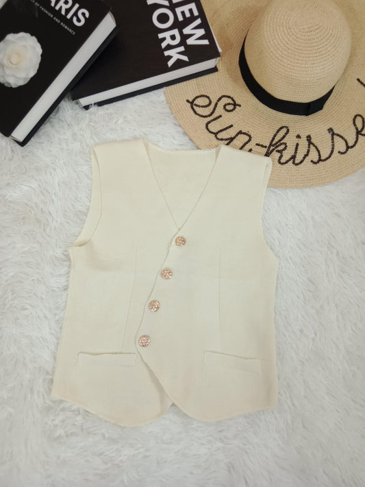 Classic Tailored Button-Up Vest