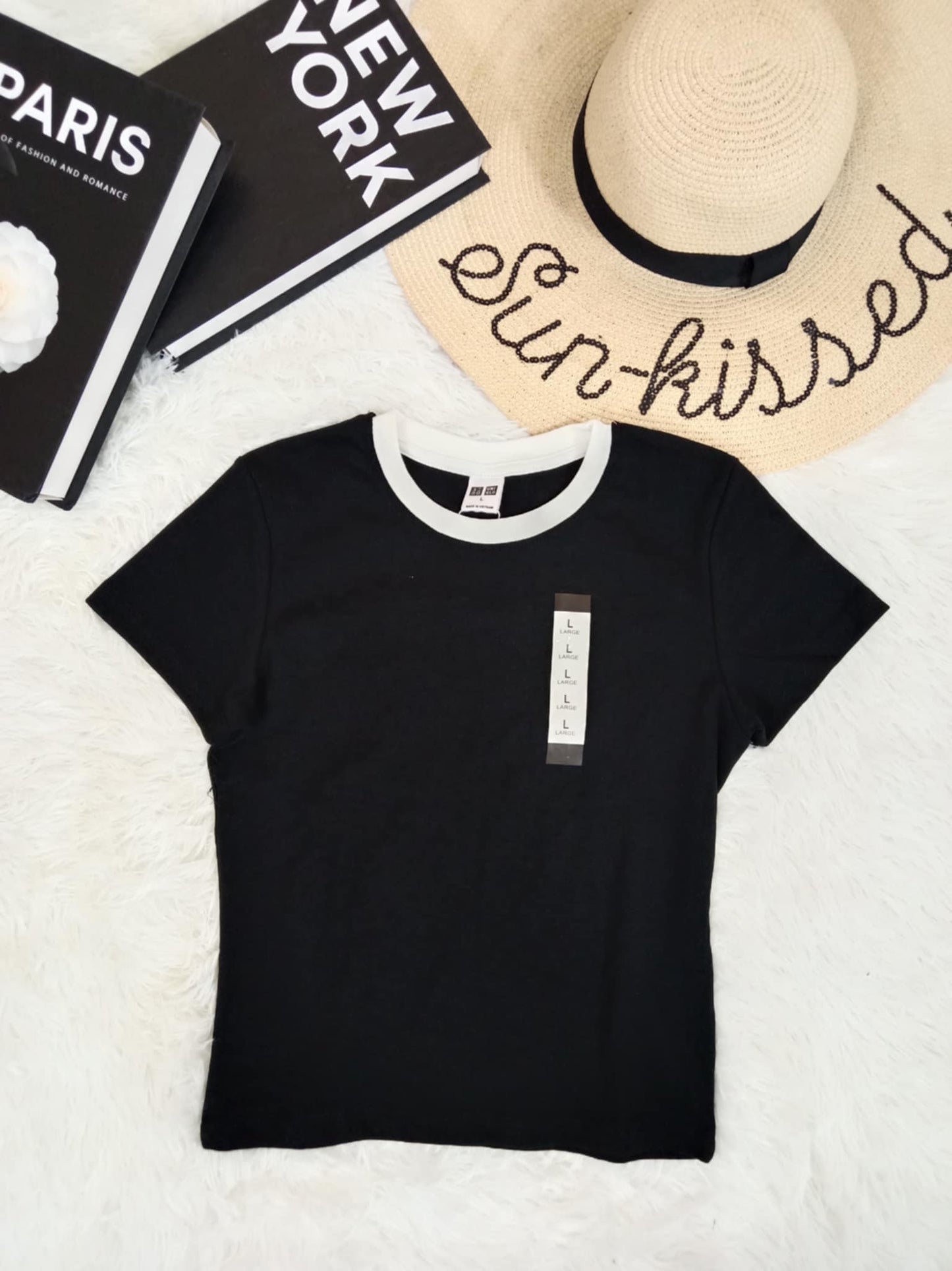 UNIQLO Women's Crew Neck Cotton T-Shirt