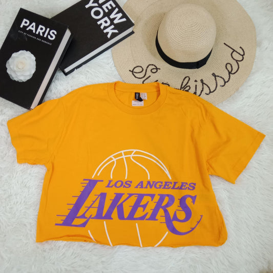 Los Angeles Lakers Graphic Crop Tee